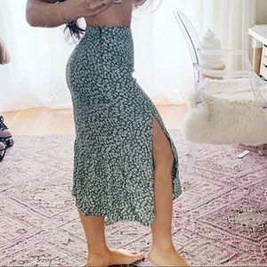 Abercrombie and Fitch floral midi skirt